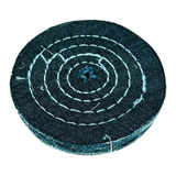 Roda De Pano De Polir De Tecido Jeans Para Polimento 15 Cm