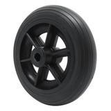 Roda Dianteira 4 Polegadas P/ Cadeira De Banho Em Pvc Preto