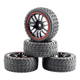 Roda E Pneu Carro Rc Off Road Escala 1/10 64x25mm 4 Peças