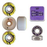 Roda Faith Big Hand 53mm 100a + Rolamento Chaze Naked's