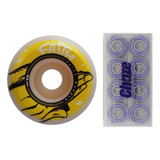 Roda Faith Big Hand 53mm 100a + Rolamento Chaze Roxo Abec 9