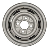 Roda Ferro Aro 14 Volkswagen Fusca Brasília Prata Nova 