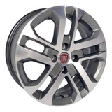 Roda Fiat Aro 14 4x98 Modelo Toro (jogo) + Bicos 