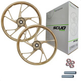 Roda Liga Leve Dourada Honda Fan 125 2009 2010 2011 Scud