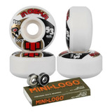 Roda Moska 53mm Skate Street 53d + Rolamento Minilogo 