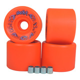 Roda Next Orange 65mm 83a Para Long Cruiser Iniciante
