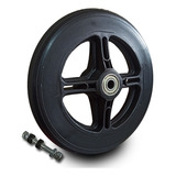 Roda Preta Prolife Dianteira Aro 6 Para Cadeira De Rodas