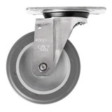 Roda Rodízio Giratório Com Placa 6 Pol 85kgs 8 Peças