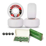 Roda Skate Moska 52mm 53d Skate Street + Rolamento Cactus 