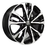 Roda Toyota Corolla Xrs 2018 Aro 17 (1 Un) + Bico Cor Preto Com Diamantado Xrs