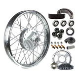 Roda Traseira Cg Titan 125 Anos 2000 Até 2008 + Kit Relação