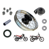 Roda Traseira Completa + Rolamento + Retentor + Coxim Xr 200