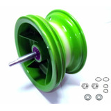 Roda Trazeira Walk Machine Montada Green