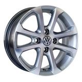 Roda Vw Gol Power G5 Kr R10 Aro13(jogo)+ Bicos Cor Grafite Com Diamantado