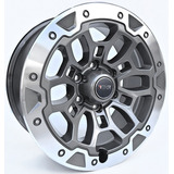 Rodas Aro 20 6x139 Hilux Sw4 Off Road M23 / Jogo 4 Cor Grafite Diamantado
