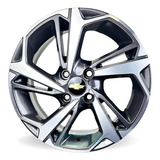 Rodas Chevrolet Prisma E Cobalt Aro 15 4x100 Jg + Bicos S279 Cor Grafite Diamantado
