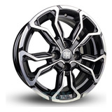 Rodas Fiat Argo Cronos Palio Aro 15 4x98 (jogo) S271+ Bicos Cor Preto Com Diamantado