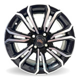 Rodas Fiat Cronos Argo Aro 15 4x98 (jogo) + Bicos Cor Preto Diamantado