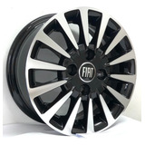Rodas Fiat Uno Aro 13 4x98 (jogo) Palio Siena + Bicos Cor Preto Com Diamantado