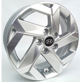 Rodas Hyundai Creta Platinum S37 Aro 16 5x114 (jogo) + Bicos Cor Prata Com Diamantado
