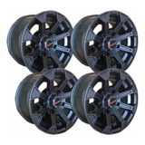 Rodas Liga Leve Preta Aro 12 Honda Fourtrax 420 + Pneus