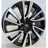 Rodas Nova Toyota Hilux Sw4 Aro 20 6x139 (par) + Bicos Cor Preto Diamantado