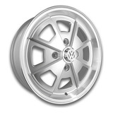 Rodas Porsche 914 P/ Fusca Aro15x6 4x130+bicos +parafusos Cor Prata Com Diamantado