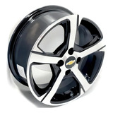 Rodas Scorro Onix Ltz Prisma Aro 15 4x100 (jogo) +bicos Cor Preto Com Diamantado