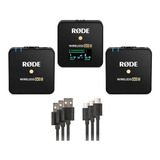 Rode Wireless Go(2) Sistema Microfone Sem Fio Duplo Compacto