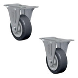 Rodizio Fixo Placa 2 Pol. 80 Kg Flap210 Bp (2 Und)