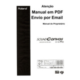 Roland Sound Canvas Sc-88 Manual De Instruções Em Portugues