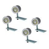 Roldana Côncava 2r Para Porta Correr Madeira 40kg (2 Kits)