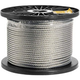 Rolo 200m Cabo De Aço Af Galvanizado 3,2 Mm 1/8 6 X 7