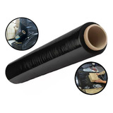 Rolo Bobina Filme Stretch Preto Tubete 500x30mic C/ 200m 3kg