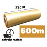 Rolo Bobina Plastico Filme Pvc Esticavel 28cm X 600m Oferta