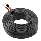 Rolo Cabo Coaxial Cftv Flexível 4mm Bipolar 90% Malha 100m
