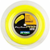 Rolo De Corda Yonex Poly Tour Pro 1.25mm Amarelo 200m