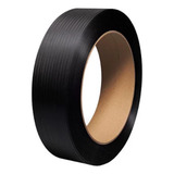 Rolo De Fita Cinta Arquear 16mm Pp Pallet Preta Plástica 
