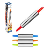 Rolo De Massa Inox Giratório Macarrão Antiaderente Pizza Pão