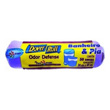 Rolo De Saco De Lixo Dover Odor Defense Banheiro E Pia C/50