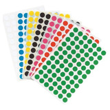 Rolo Etiqueta Selo Bolinha Colorida 13mm 1,3cm 500 Unidades