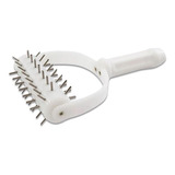Rolo Furador De Massa Para Pizza 12 Cm Profissional Cor Branco