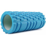 Rolo Massagem Foam Roller Liberação Miofascial Soltura 45cm Cor Azul