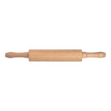 Rolo Para Massa Pizza Pão Pau De Macarrão De Madeira 43 Cm