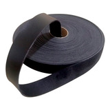Rolo Tira De Couro Ecológico Preto 2cm - Rolo 10 Metros