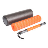 Rolos Bastão 3 Em 1 Massagem Liberação Miofascial Foam Roll