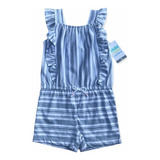 Romper Carters Macacão Jeans Verão Alcinha