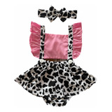 Romper Jardineira Body Bebê Menina Saia Bezerrinha Vaquinha