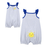 Romper Menina Verão Bebê Macacão Curto Solzinho Importado