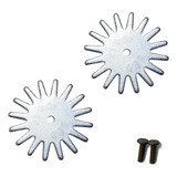 Roseta Para Espora 16 Bicos Inox Par
